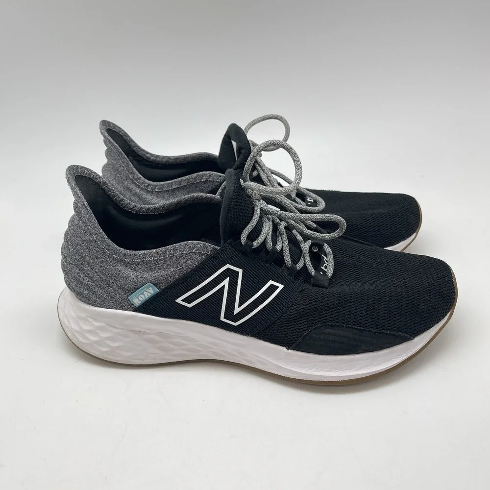 New Balance Sneakers Womens 9.5 Fresh Foam Roav WROAVTK Black Athletic Gym Shoes
